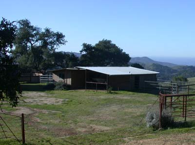 barn on house site